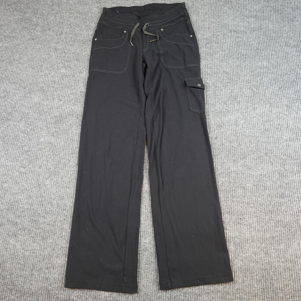 Kuhl Pants Womens 6 Regular Black Cargo Hiking Stretch Drawstring Pockets Travel - Picture 1 of 9